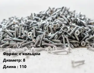 Шуруп с кольцом 8х110